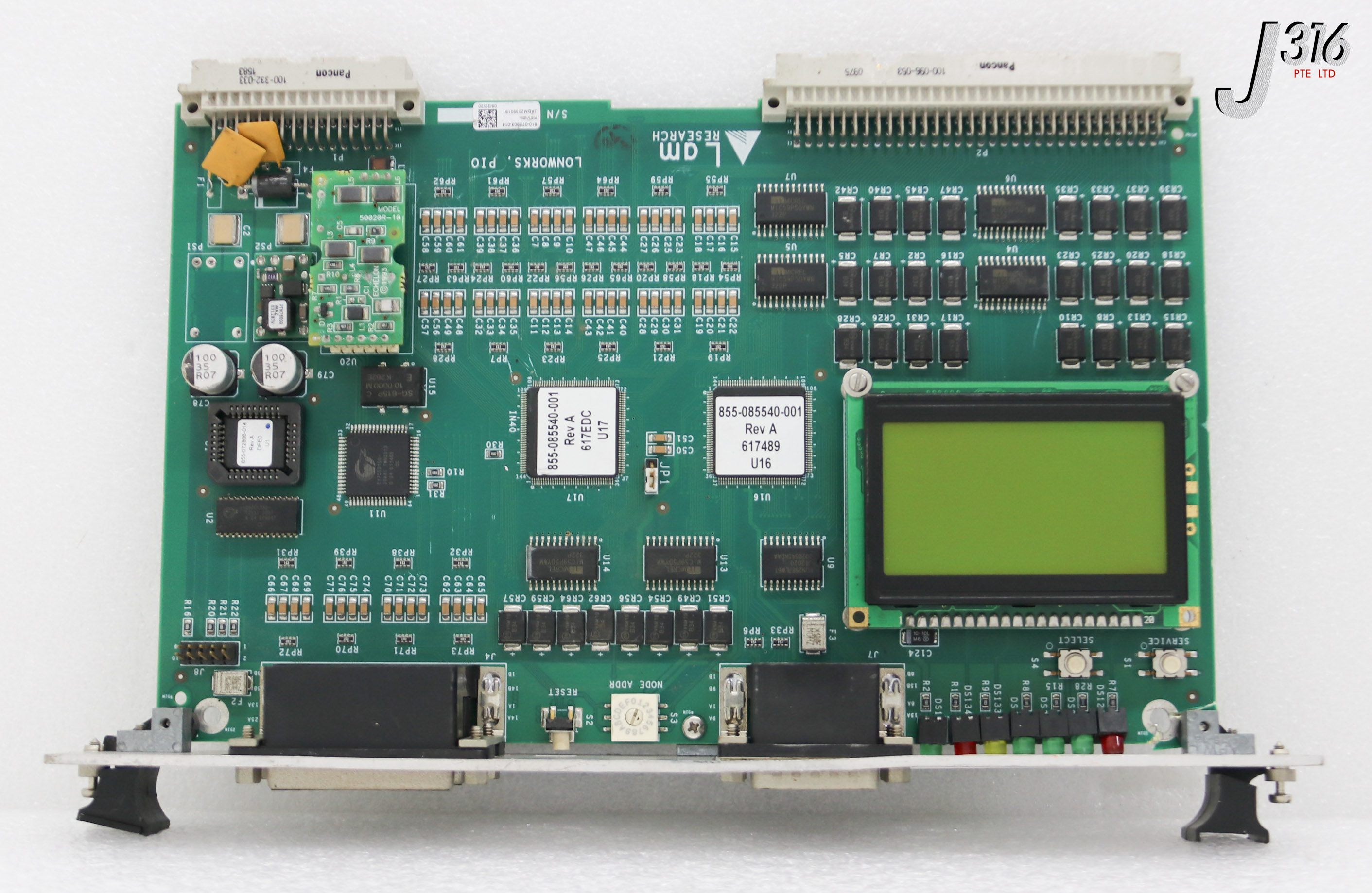 35811 LAM RESEARCH PCB, LONWORKS, PIO W/ LCD & 50020R-10 (PARTS